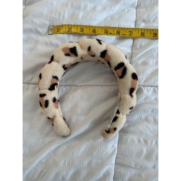 Diva Beauty Leopard Print Spa Headband Handmade Self Care - Picture 3 of 4